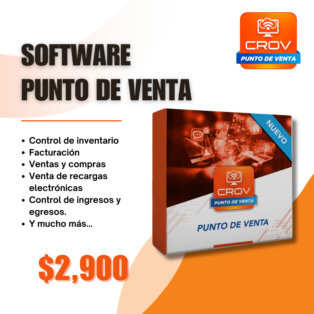 Software Punto de Venta CROV $2,900